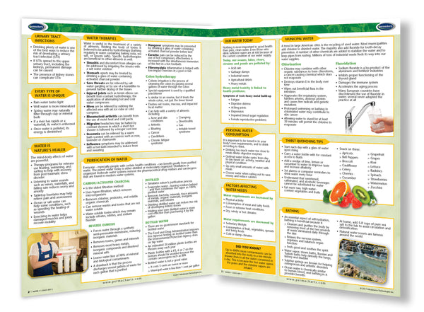 Raw Vegan Water Chart back: Permacharts