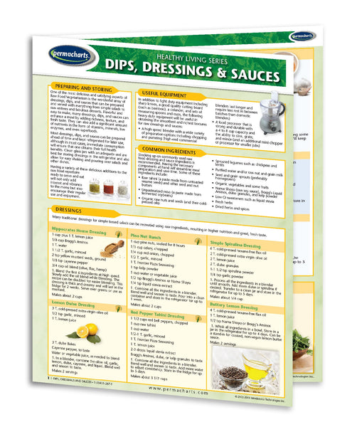 Raw Vegan Dips, Dressings & Sauces Guide
