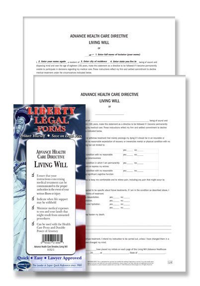Legal Form - Living Will (Advance Health Care Directive) - USA
