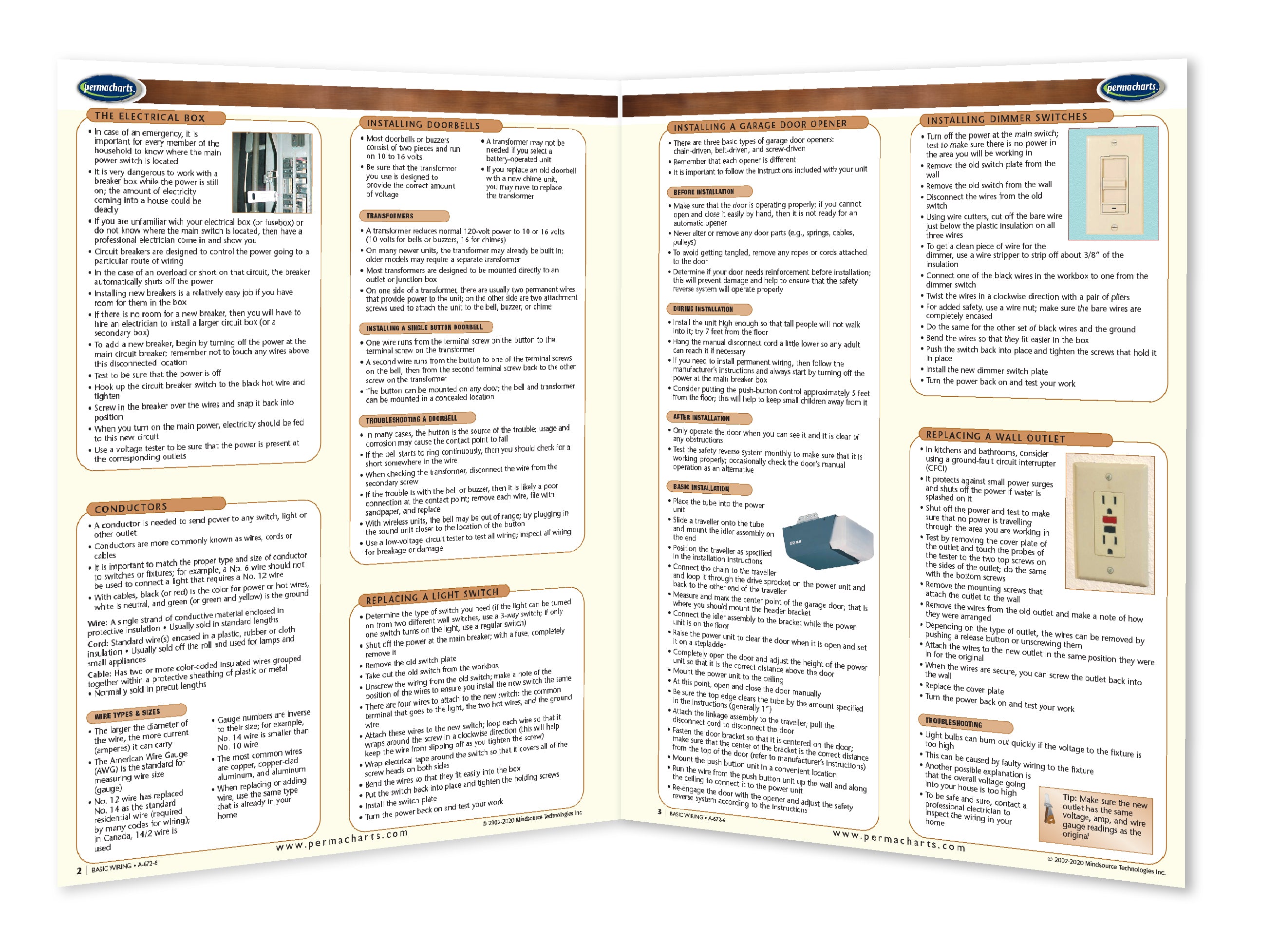 Basic Electrical Wiring Guide - Quick Reference Resource – Permacharts.com