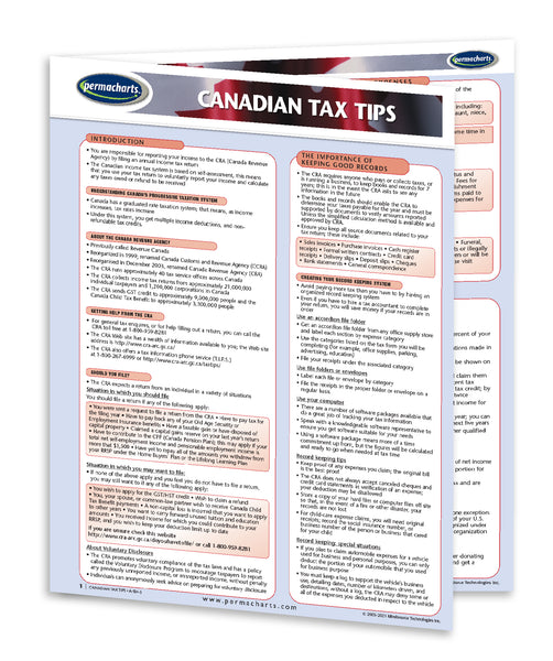 Law - Canadian Tax Tips Front