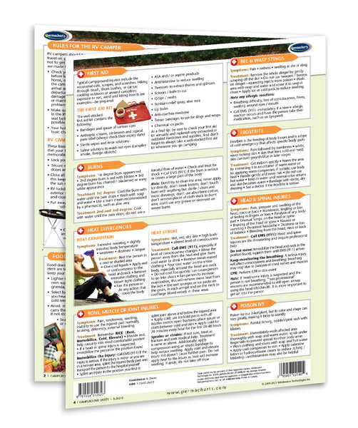 Campground Safety guide: Permacharts