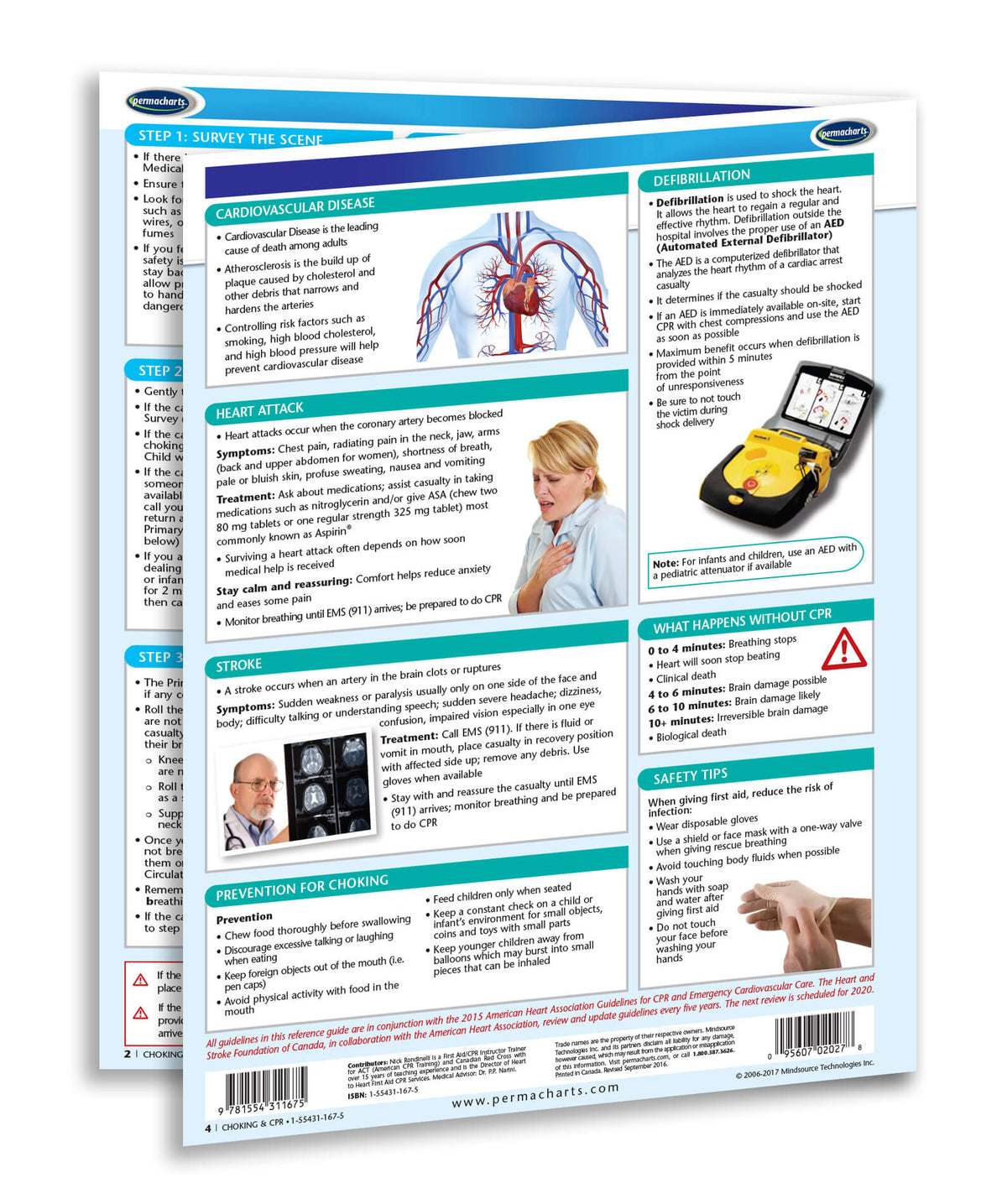 Choking and CPR guide - Quick Reference Source – Permacharts.com