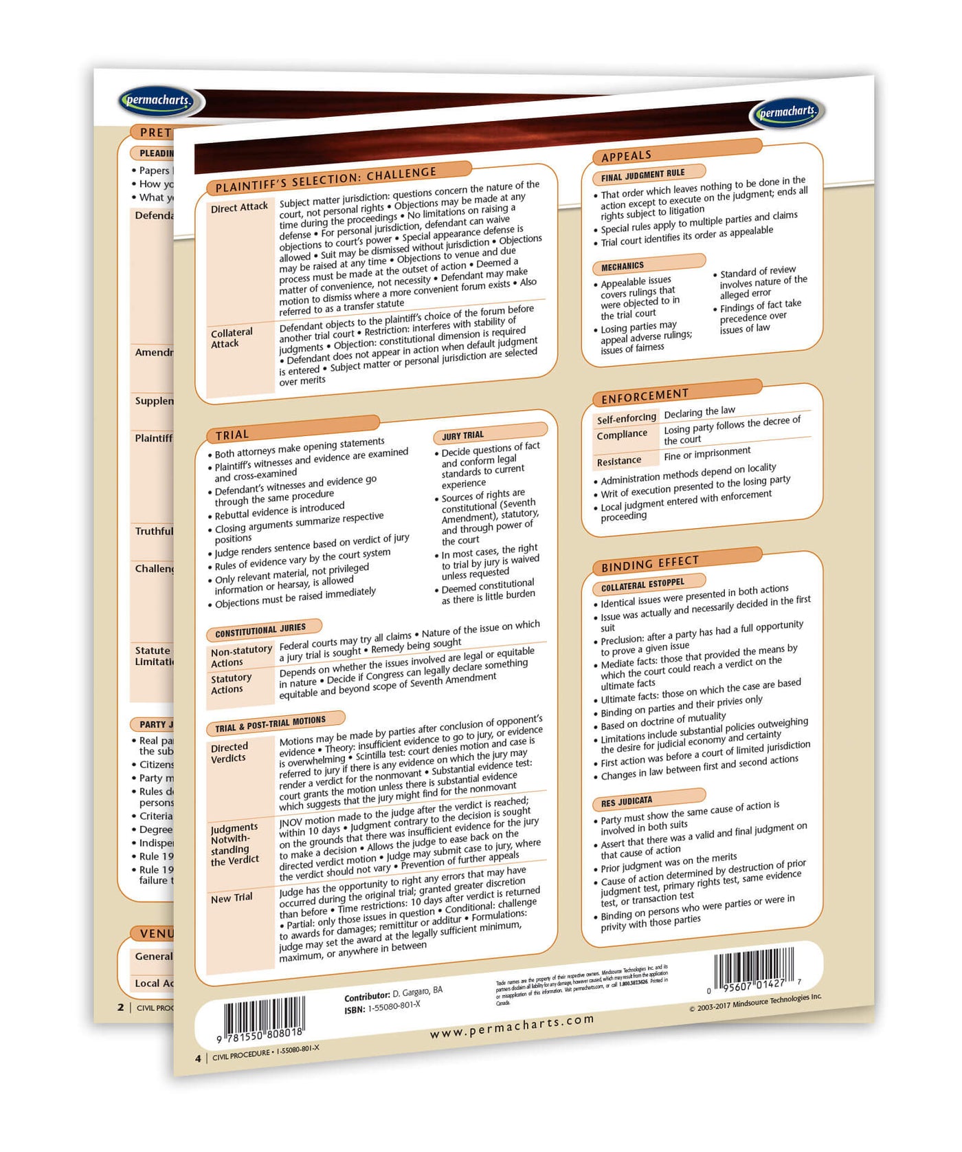 Civil Procedure Study Guide - USA Quick Reference Guide – Permacharts.com
