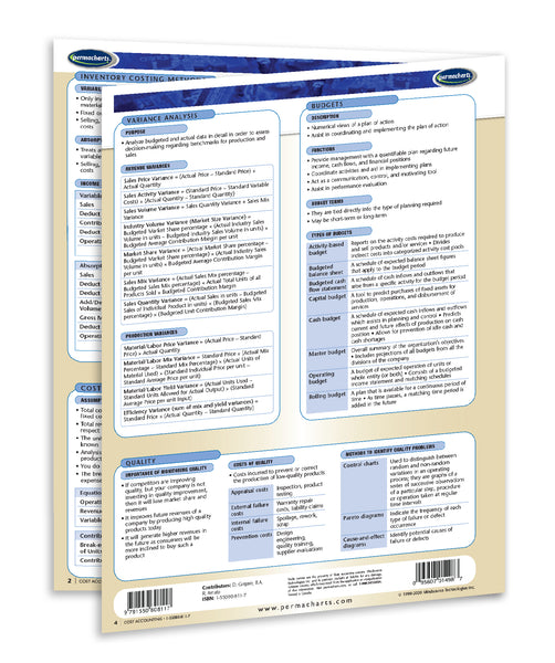 Cost Accounting guide: Permacharts