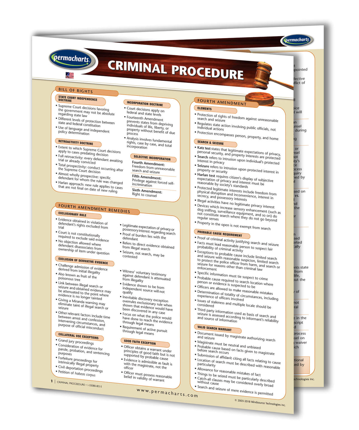Criminal File Reference American Criminal Procedure - Quick Reference Guide – Permacharts.com