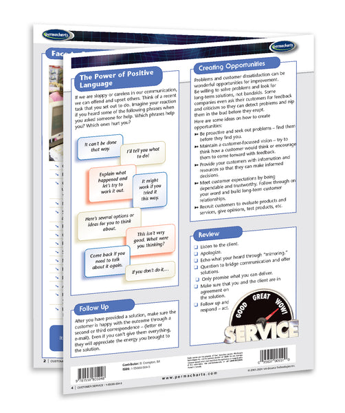 Customer Service training guide: Permacharts