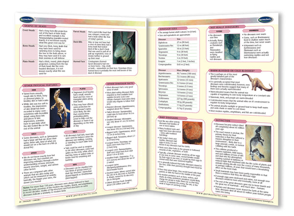 Dinosaurs quick reference learning guide page 2