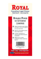 Durable Power of Attorney (Limited) Legal Forms Kit - Canada - by Permacharts