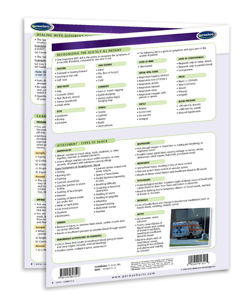 EMT exam reference guide: Permacharts