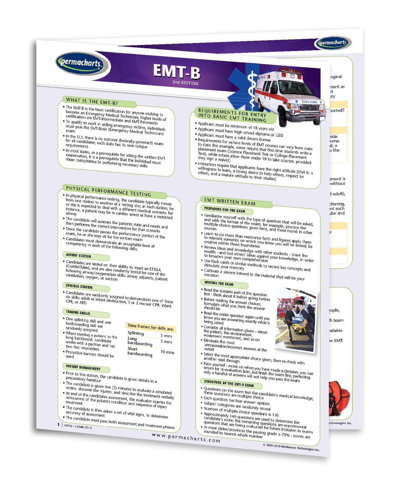 EMT Charts and Medical Quick Reference Guides - Laminated and Digital ...