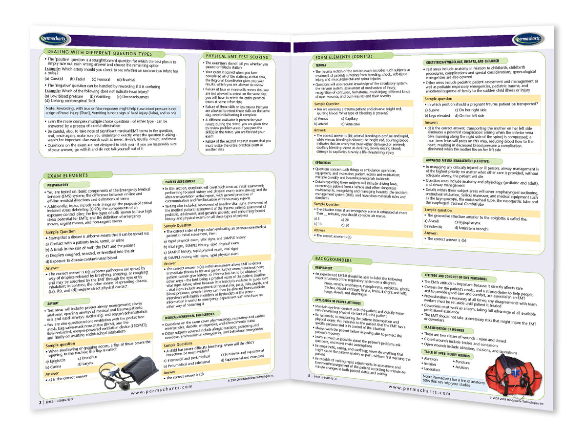 EMT Exam Guide - Emergency Medical Exam - Quick Reference Guide ...