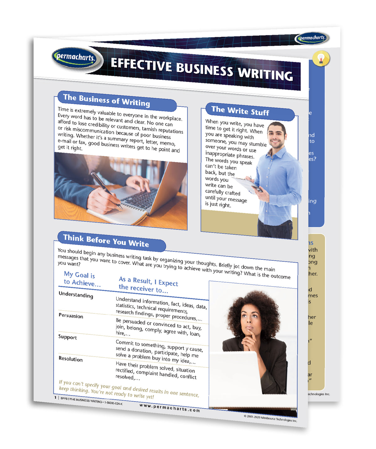 Effective Business Writing Tips - Quick Reference Guide – Permacharts.com