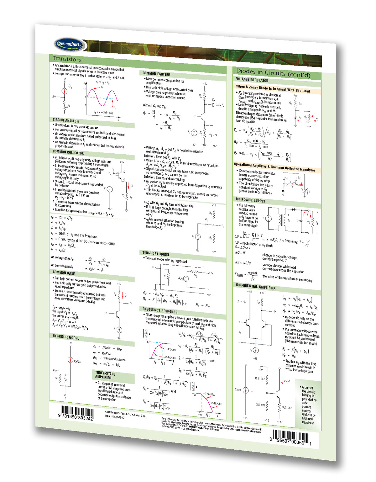 Electronics Study Guide - Quick Reference Resource – Permacharts.com