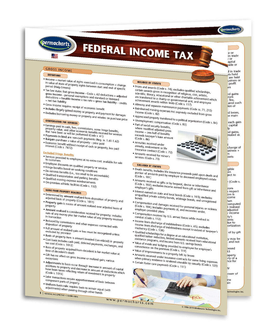 Federal Income Tax Guide - Quick Reference Resource – Permacharts.com