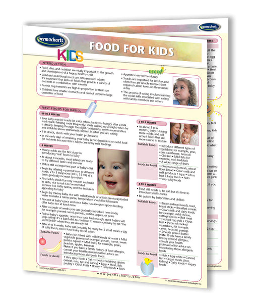 Food & Drinks - Food For Kids Nutritional Guide