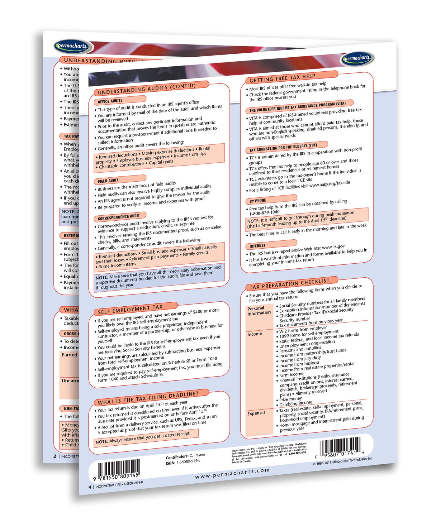 US Income Tax Tips - Quick Reference Guide – Permacharts.com