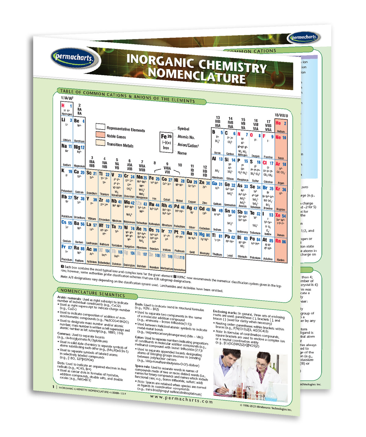 Inorganic Chemistry Nomenclature Practice - Quick Reference Guide ...