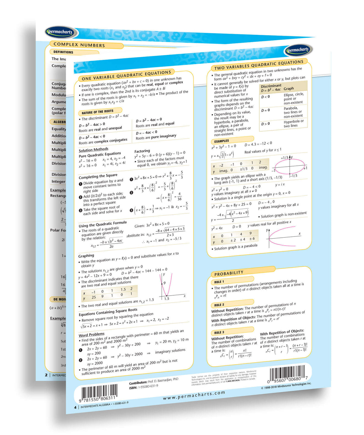 Intermediate Algebra Study Guide - Quick Reference Resource ...