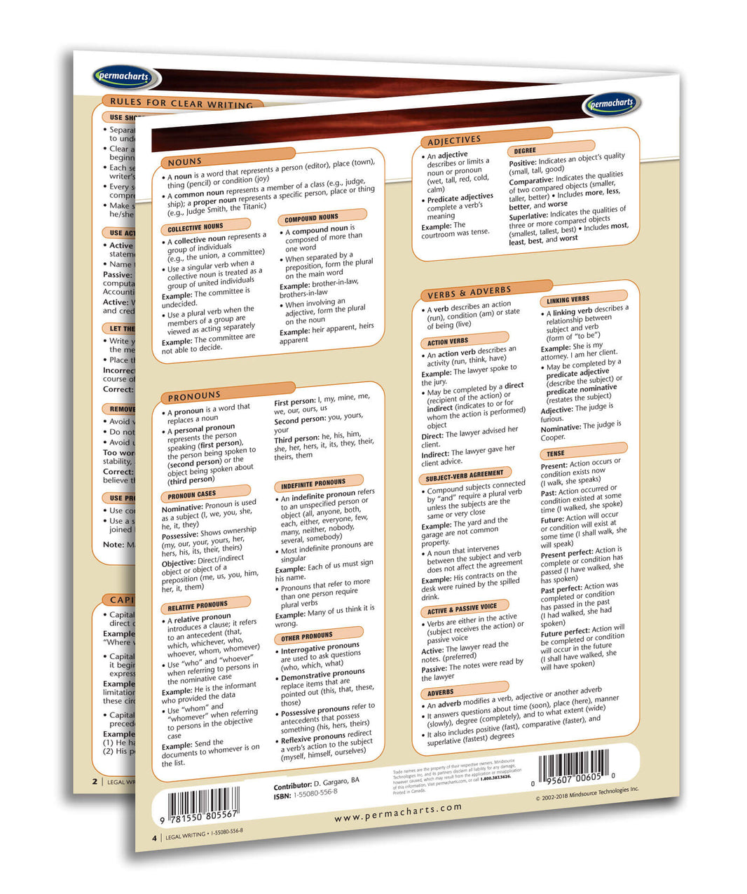 American Legal Writing - Quick Reference Guide – Permacharts.com