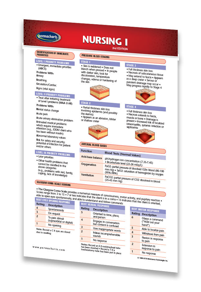 Nursing Study Guide I (Pocket Size) - Quick Reference Resource