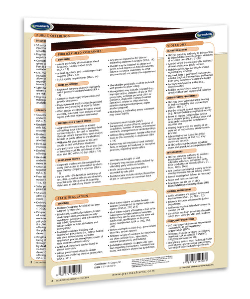Securities Regulation Guide: Permacharts