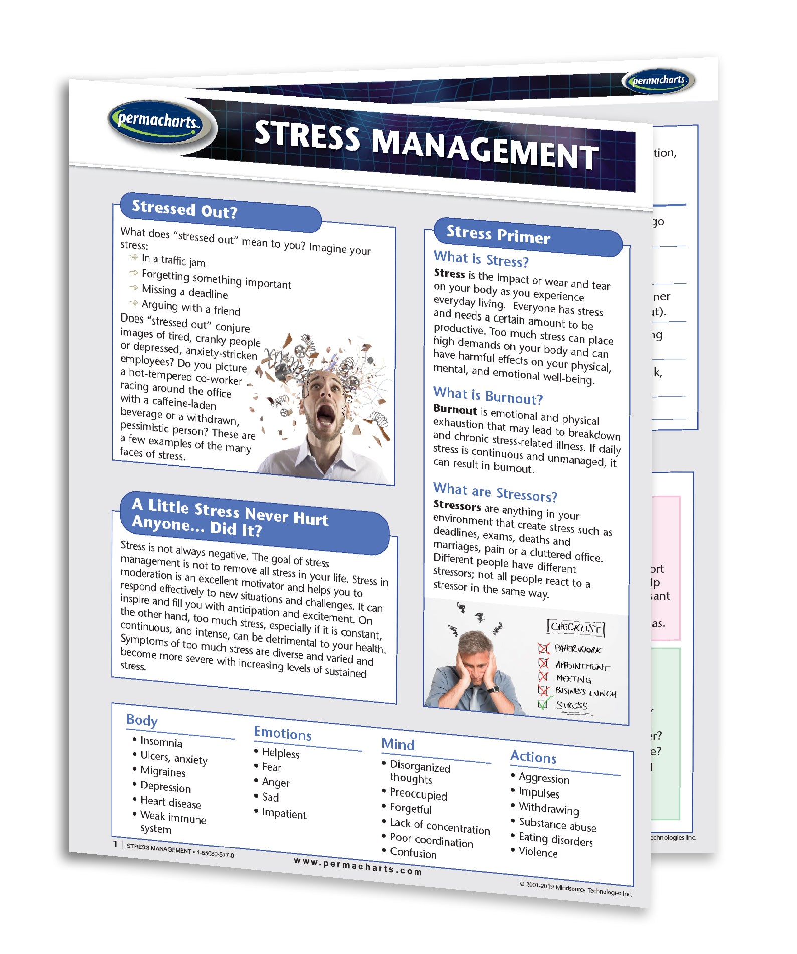 Stress Management Chart.pdf Stress Management Guide - 4-page Laminated Quick Reference Guide ...
