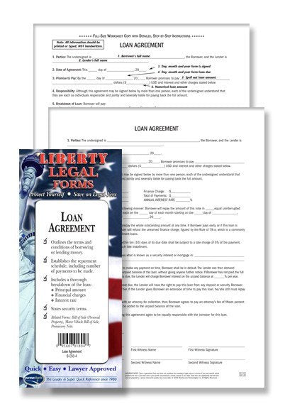 Legal Form - Loan Agreement - USA