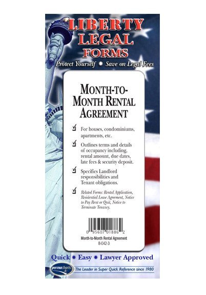Legal Form - Month-to-Month Rental Agreement - USA