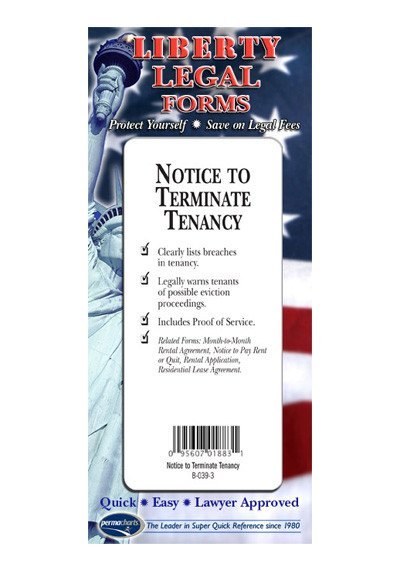 Legal Form - Notice To Terminate Tenancy - USA