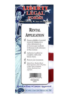 Rental Application - USA Legal forms kit