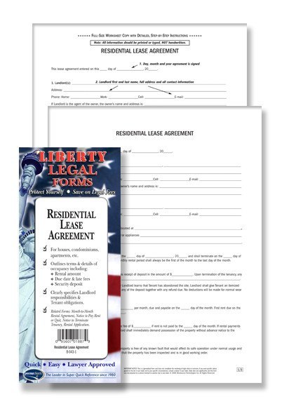 Legal Form - Residential Lease Agreement - inside